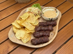 [MITITEI] MICI (Griled minced meat), chips and mustard - 650 g